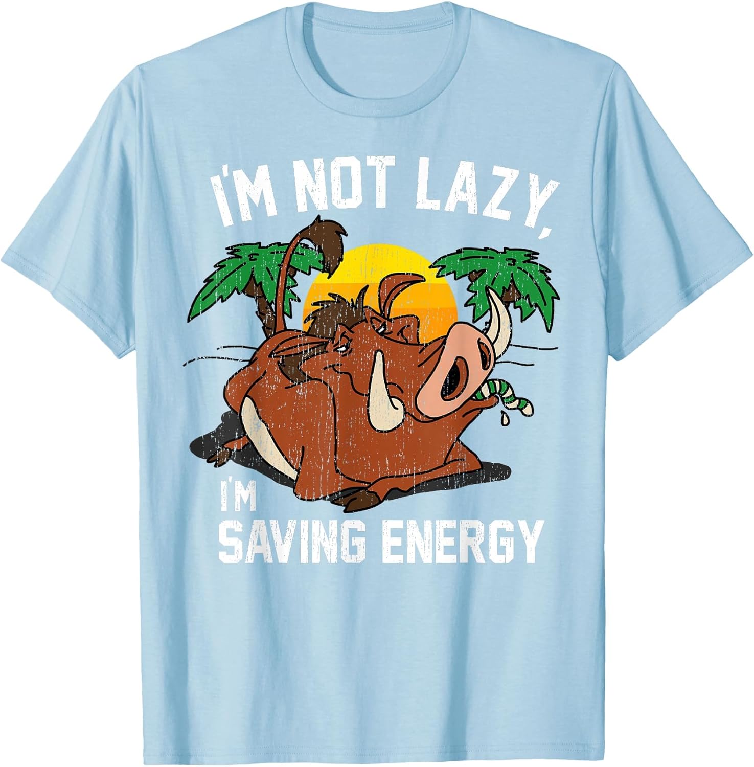 Disney Lion King Lazy Pumbaa Graphic