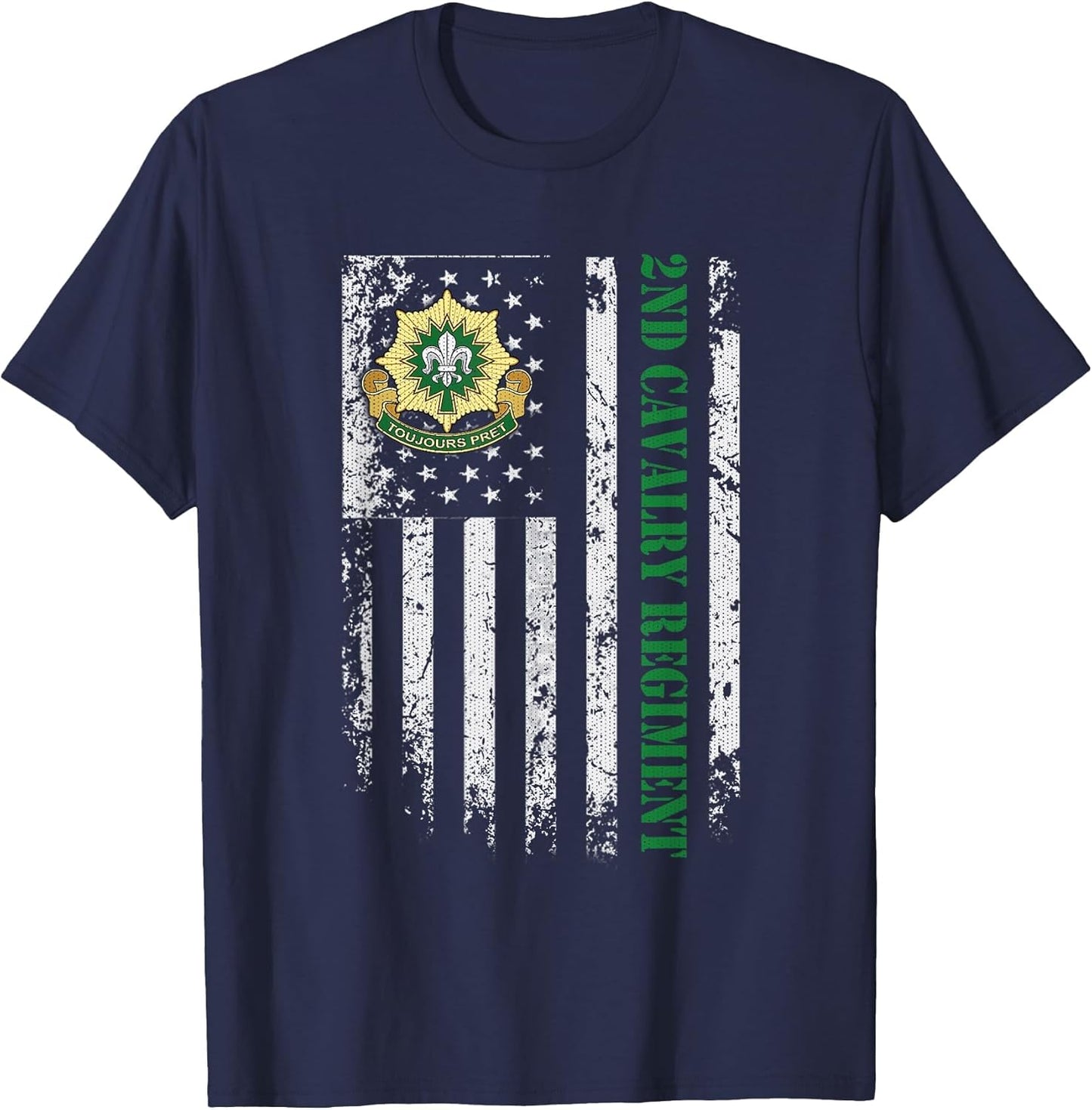 2nd Armored Cavalry Regiment Veteran USA Flag Veterans Day