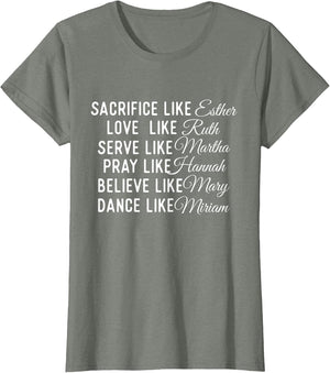 Sacrifice Like Esther Love Like Ruth - Christian Faith Jesus