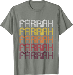 Farrah Retro Wordmark Pattern - Vintage Style