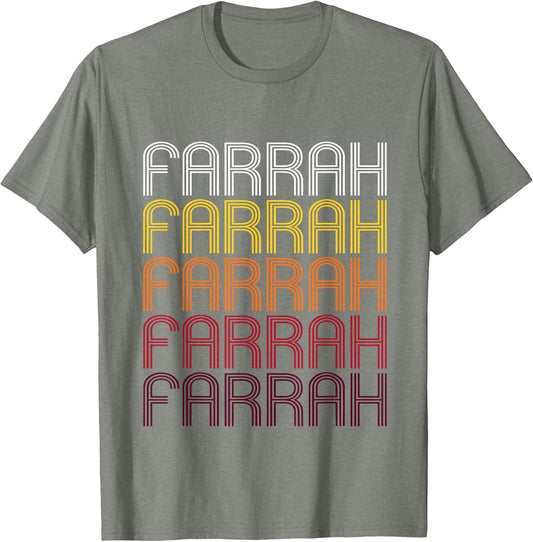 Farrah Retro Wordmark Pattern - Vintage Style