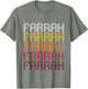Farrah Retro Wordmark Pattern - Vintage Style