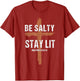 Men Christian-Shirt Be Salty Stay Lit Religious Cross Jesus