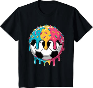 Soccer Shirts Boys Girls Kids Ice Cream Soccer Drip Shirt