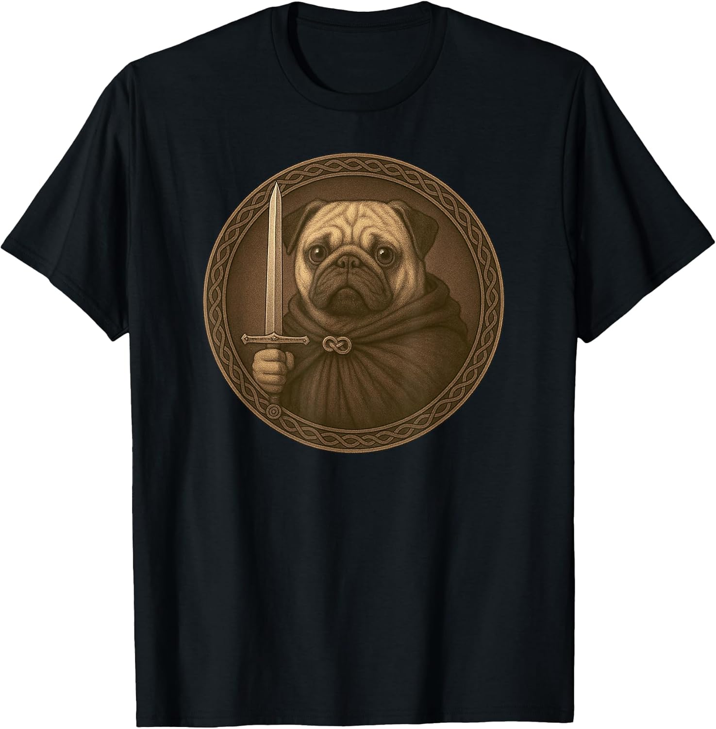 Pug Knight Vintage Medieval