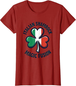 Italian Shamrock Magic Fusion St Patricks Design