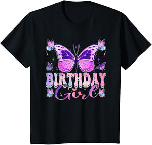 Birthday Girl Butterfly Party Child Kid Matching Family