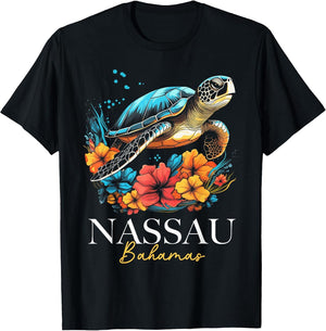 Nassau Bahamas Sea Turtle Diving Surfer Souvenir