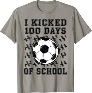I Kicked 100 Days of School Soccer Lover 100th Day Kids Ball