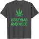 Volleyball and Weed Marijuana Leaf Cannabis Funny Sports