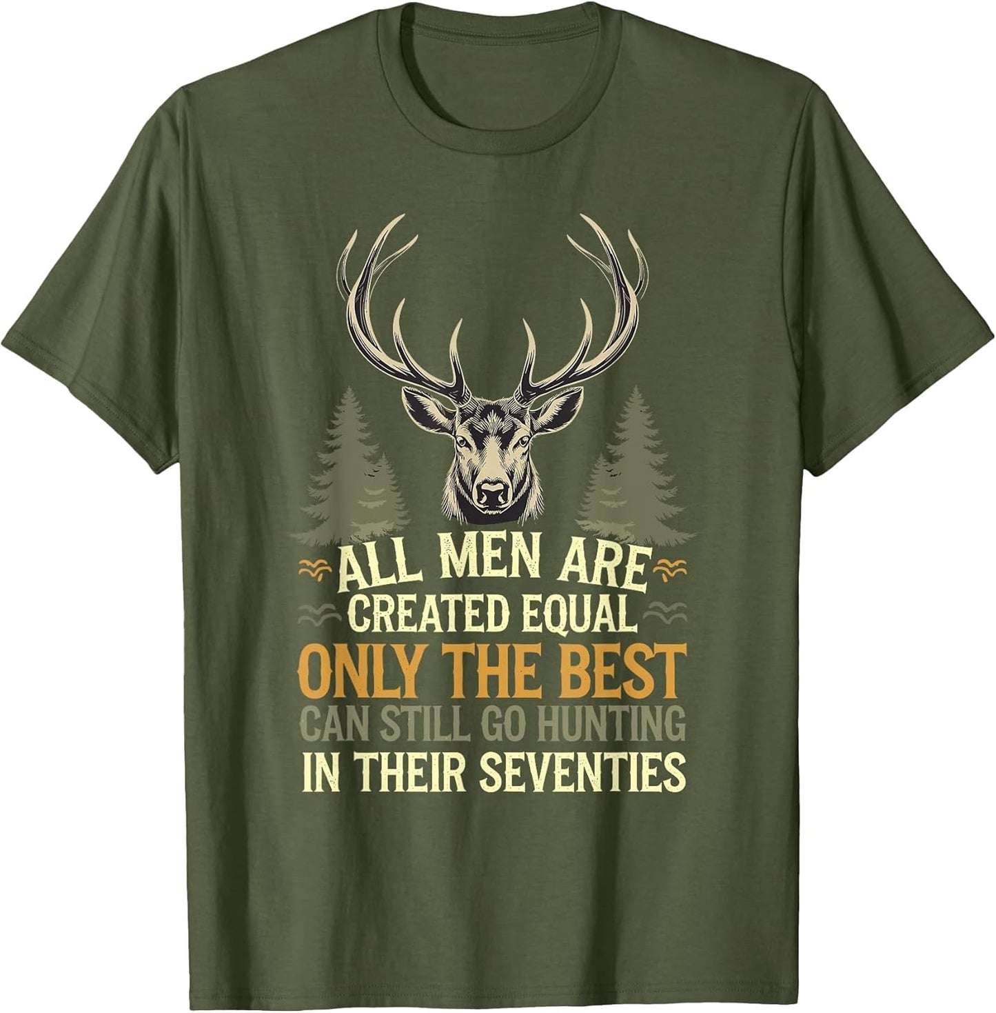 Strong Hunters in Their Seventies Men Outdoor Hunting Lovers