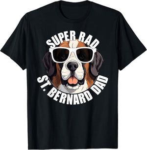 Saint Bernard Dad Puppy Dog in Sunglasses Funny Super Rad