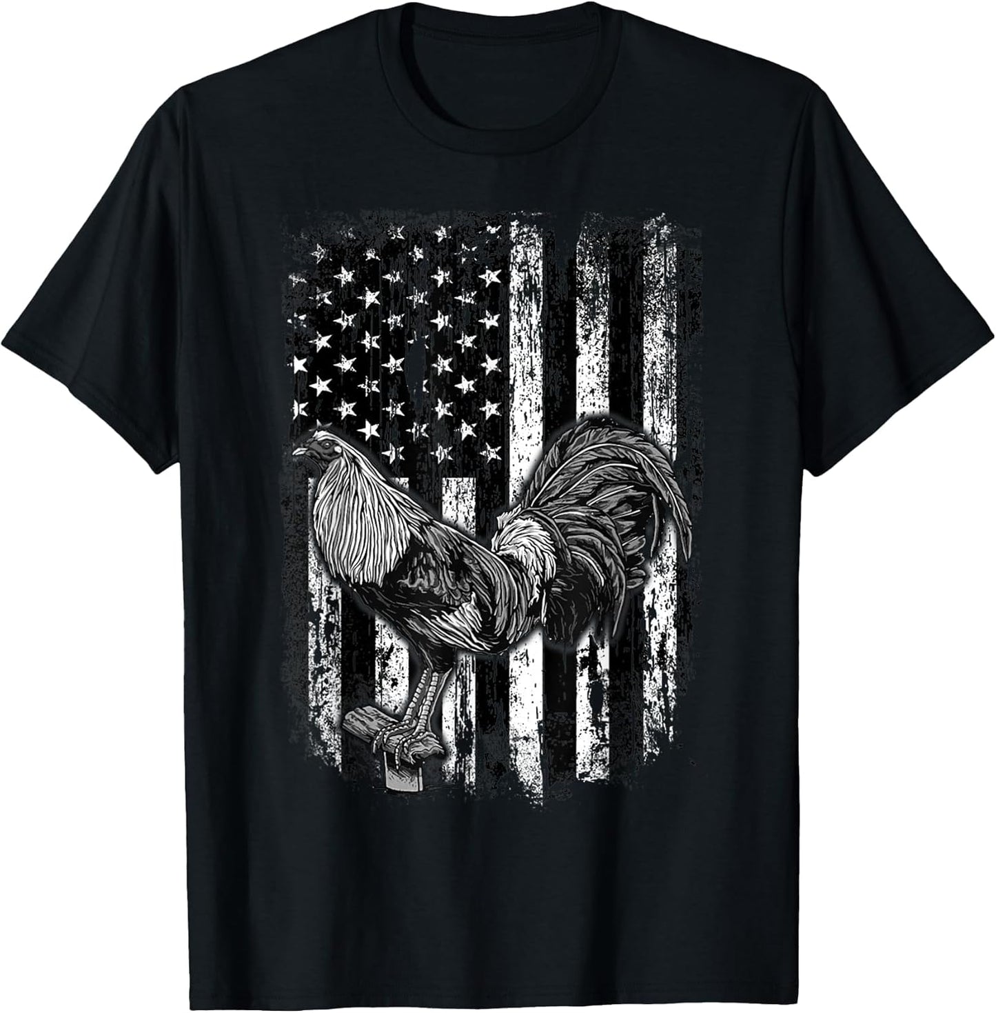 Rooster US Flag Cock Fight