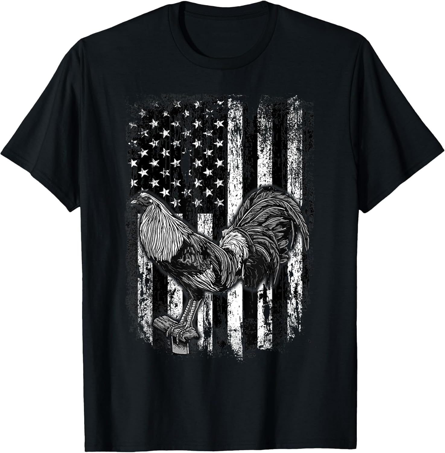 Rooster US Flag Cock Fight