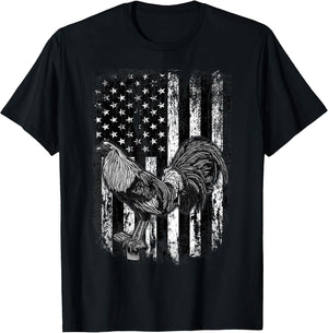 Rooster US Flag Cock Fight