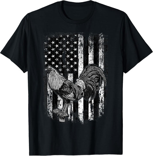Rooster US Flag Cock Fight