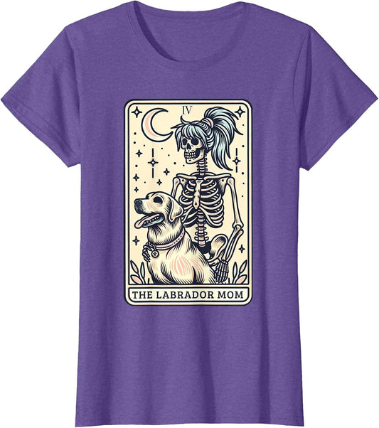 Yellow Labrador Mom Tarot Card Skeleton Lab Mom Witchy Vibes