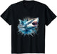 Cool Watercolor Great White Shark Open Jaw