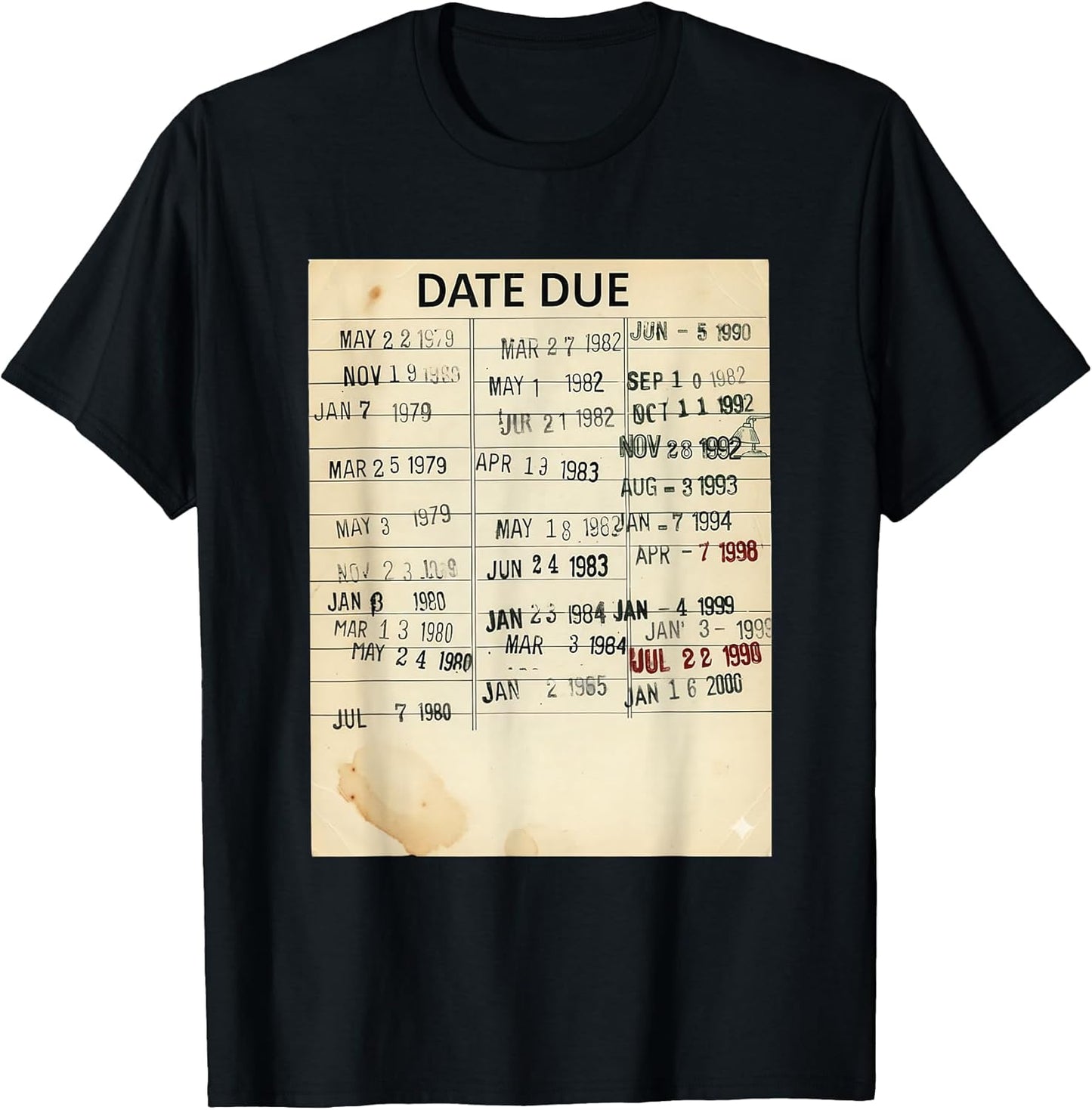 Vintage Library Date Due Card Retro Librarian Aesthetic