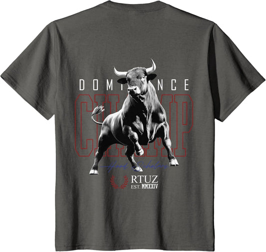 Hip Hop Urban Vintage Edgy Y2K Back Print Streetwear Bull
