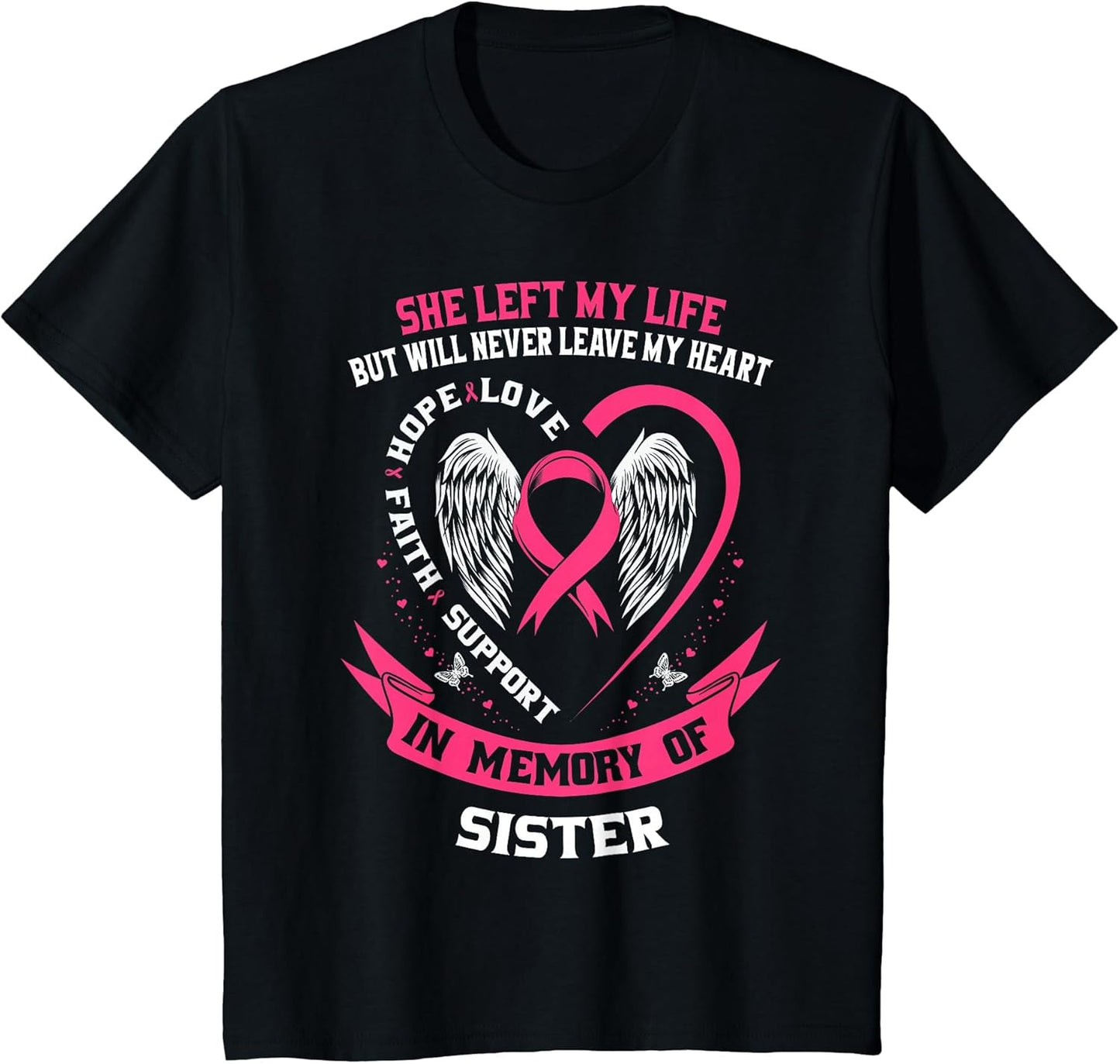 Loss in Memory of My Sister Breast Cancer Awareness Memorial