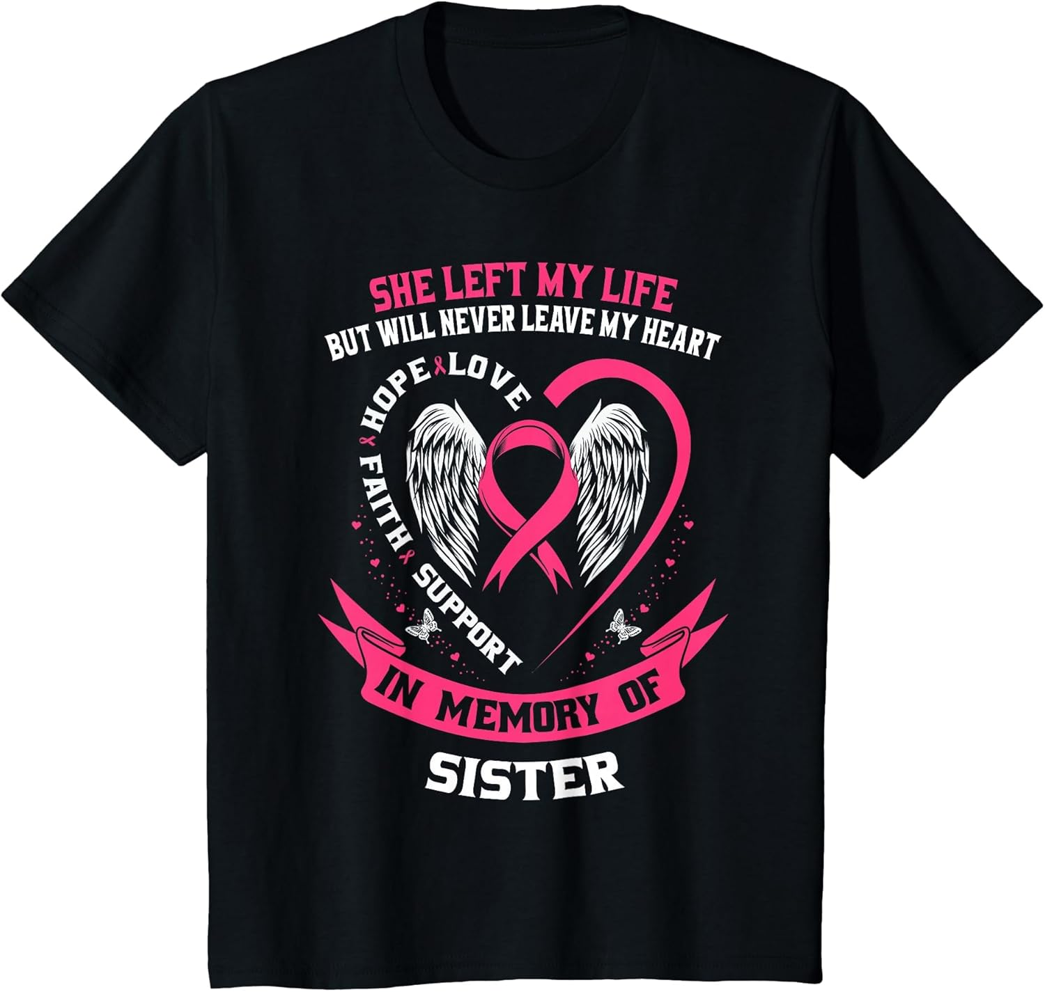 Loss in Memory of My Sister Breast Cancer Awareness Memorial