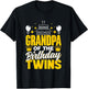 Grandpa of The Birthday Twins Celebrate Cute Twin Granddad