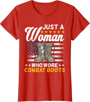 Just a Woman Who Wore Combat Boots Female Veteran Woman
