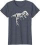 Funny Dinosaur Art Women Boys Girls Dino Skeleton