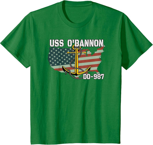 USS O'Bannon DD-987 Warship Veterans Day Father Grandpa Dad