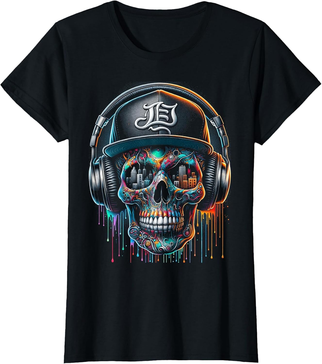 Dripping Paint Skull | Men Women XS - 6XL | Graphic