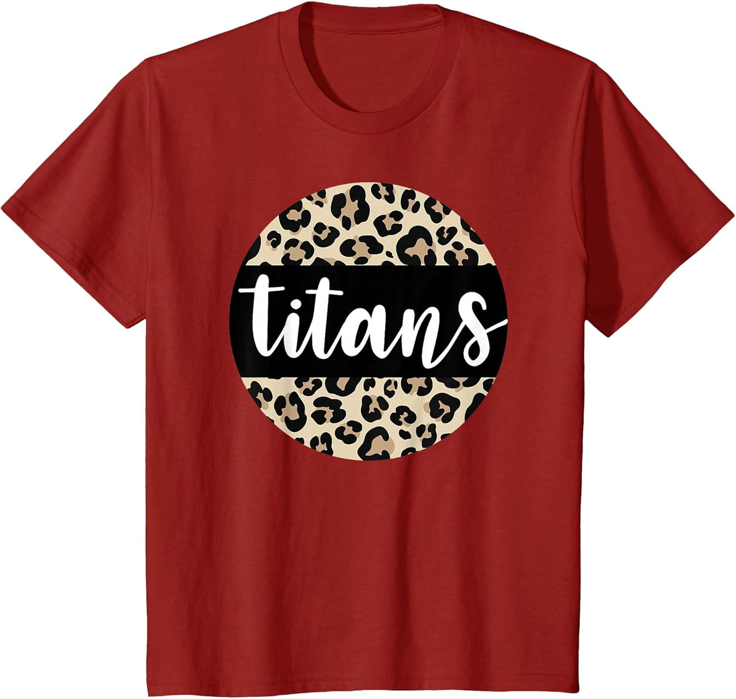 Leopard Print Titans Team Mascot School Spirit Game Night