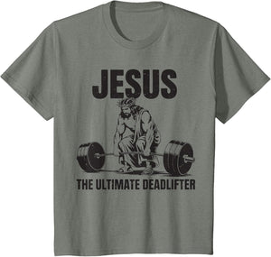 Funny Christian Gym Jesus The Ultimate Deadlifter Workout