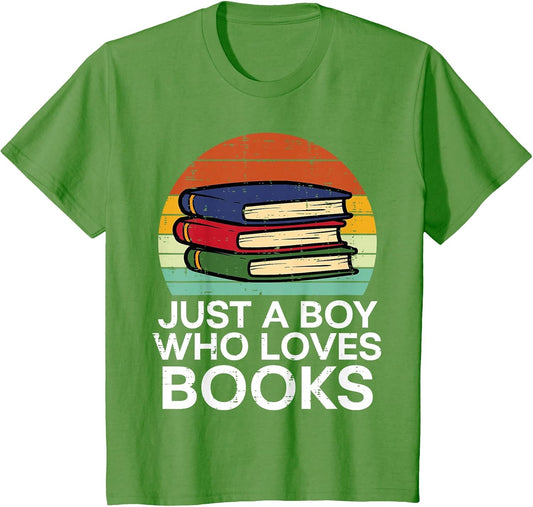 Kids Just A Boy Who Loves Books Read Reading Librarian Kids