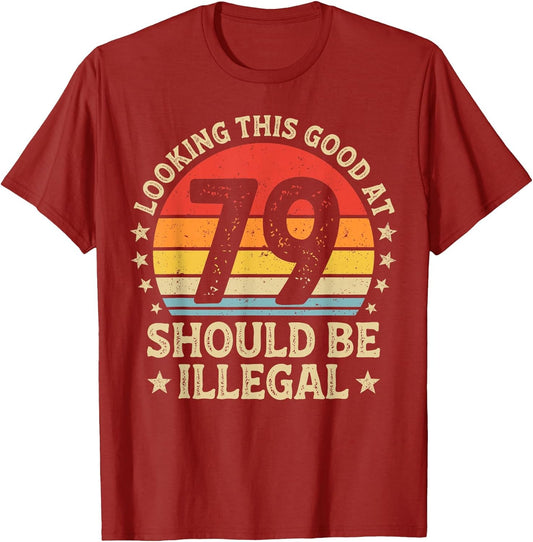 Funny 79 Year Old Gag Humor Bday Vintage 79th Birthday
