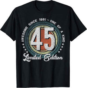 45 Year Old Gifts Vintage 1981 Limited Edition 45th Birthday