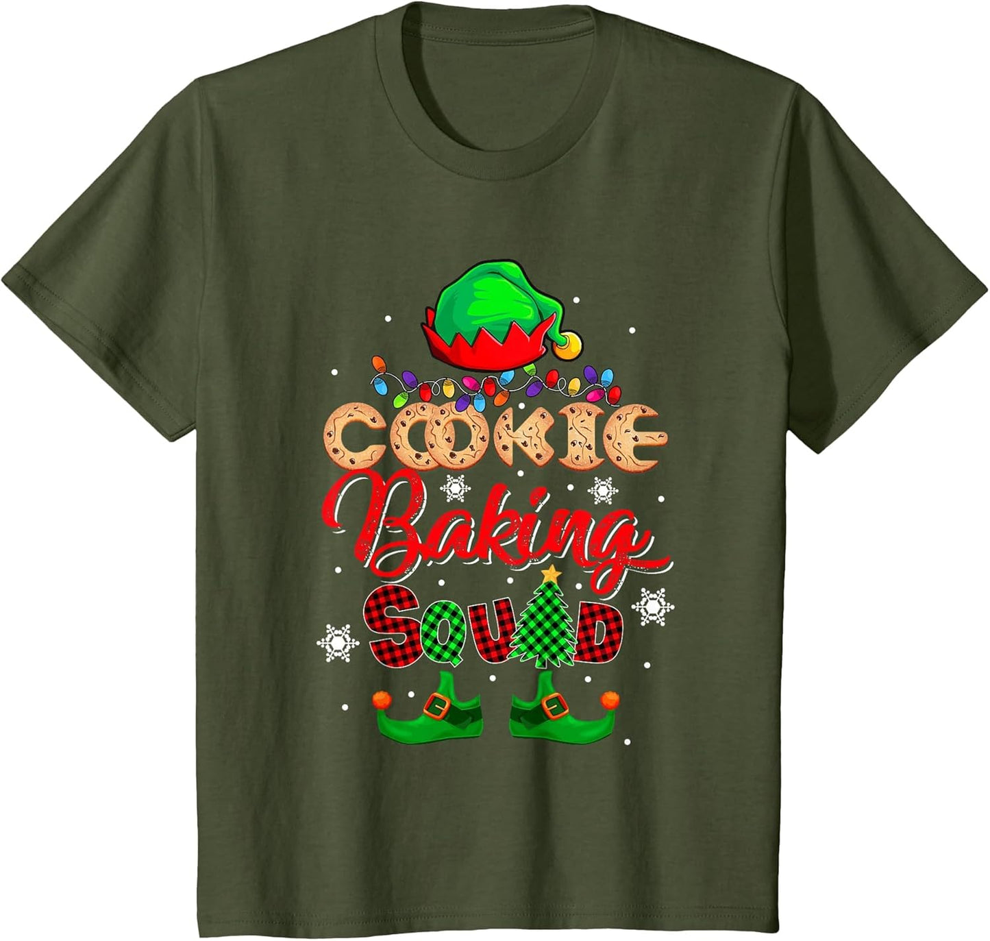 Vintage Cookie Baking Squad Christmas Elf Hat Costume Baker