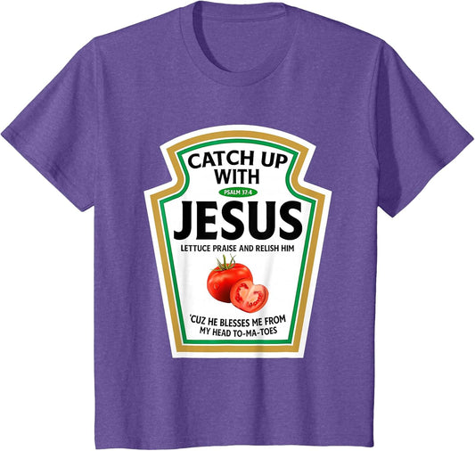 Catch Up with Jesus Ketchup Funny Christian Ketchup