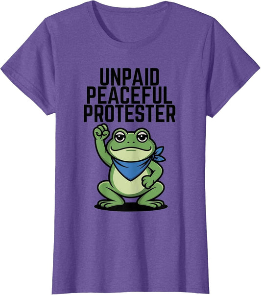 Frog Protest Unpaid Peaceful Protester Frogs Together Unity