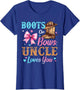 Boots or Bows Uncle Loves You Gender Reveal Family