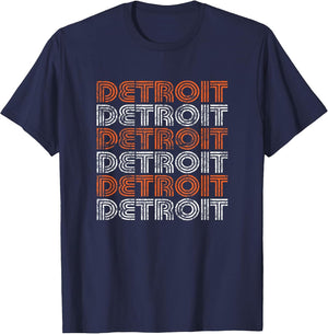 Detroit Michigan Retro Vintage Weathered