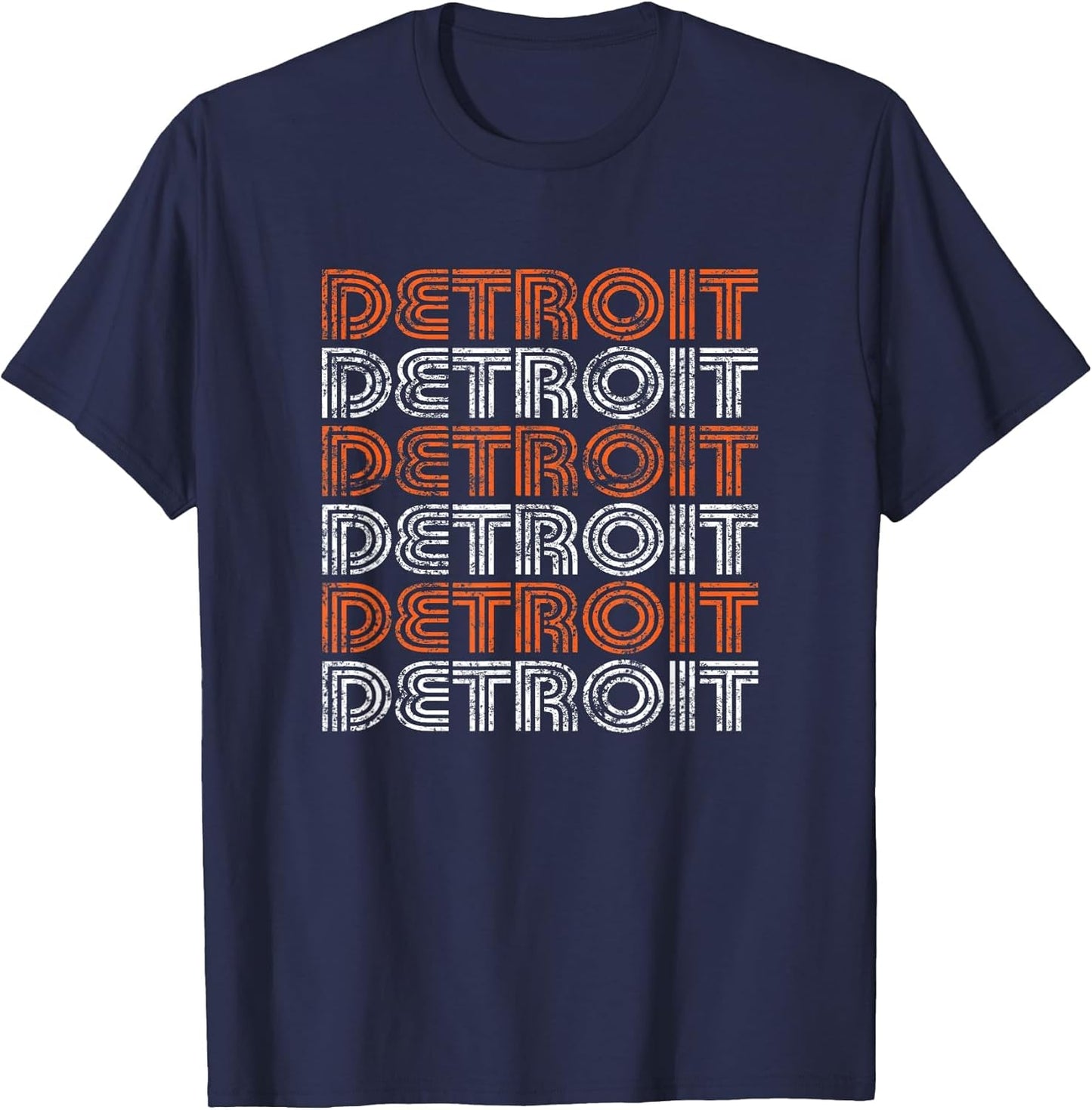 Detroit Michigan Retro Vintage Weathered