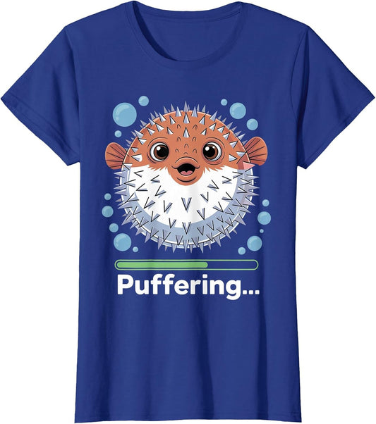 Puffering Fishing Fish Cute Pufferfish