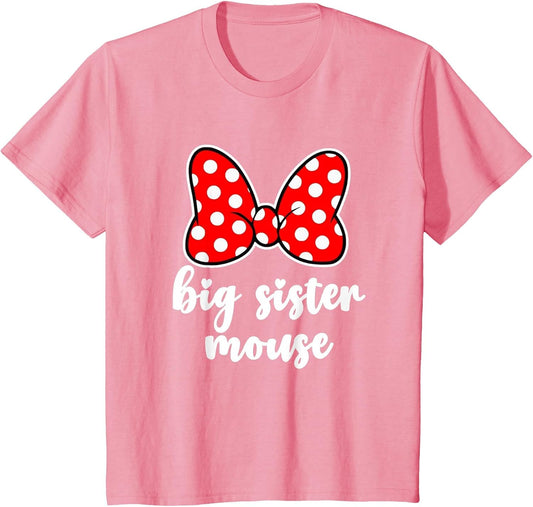Kids Big Sister Mouse Bow Family Vacation - Youth, Toddler