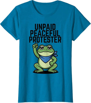 Frog Protest Unpaid Peaceful Protester Frogs Together Unity