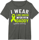I Wear Lime Green for My Daddy Lymphoma Awareness