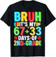 Bruh Its My 67 33 Days of School 2nd Grade Boy Kid 100th Day