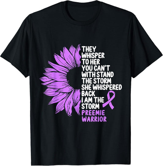 Prematurity Awareness Purple Ribbon I am The Storm