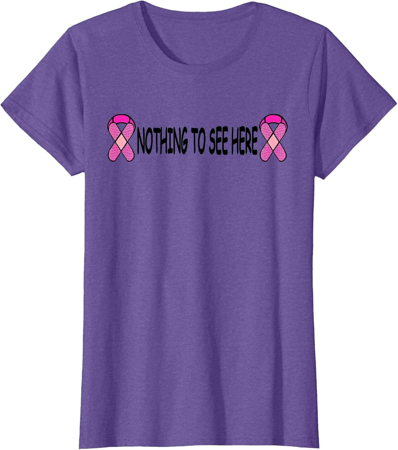 Breast Cancer Nothing to See Here Mastectomy Funny Shirt