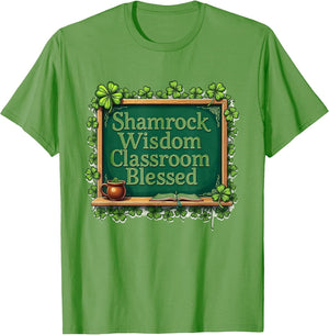 Shamrock Wisdom Classroom Blessed Teacher Design